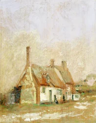Cottages dans un paysage